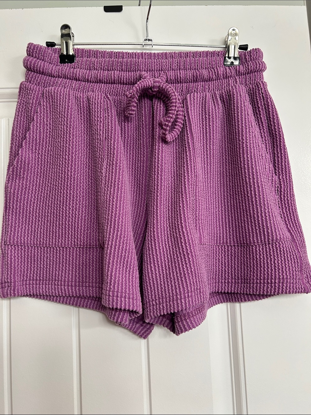 Zenana NWOT Women’s Ribbed Lounge Shorts Set Size Small - Picture 7 of 10